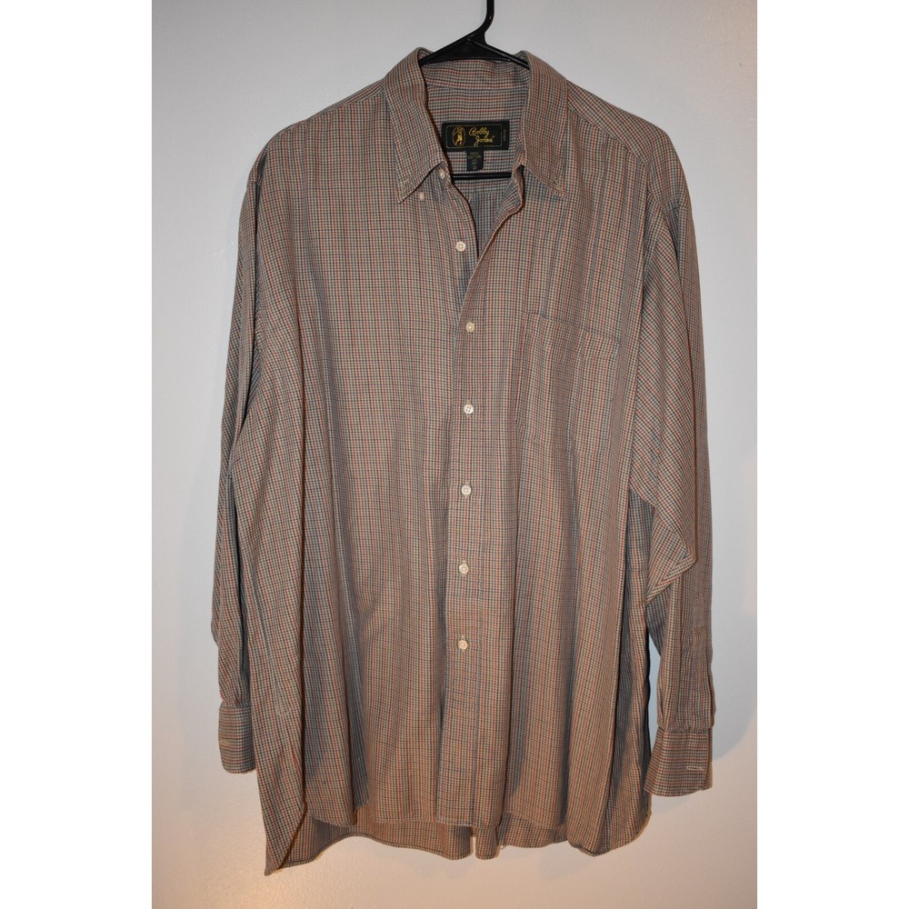 Bobby Jones Mens XL Multi Color Plaid Long‎ Sleeve Golf Button Up Shirt